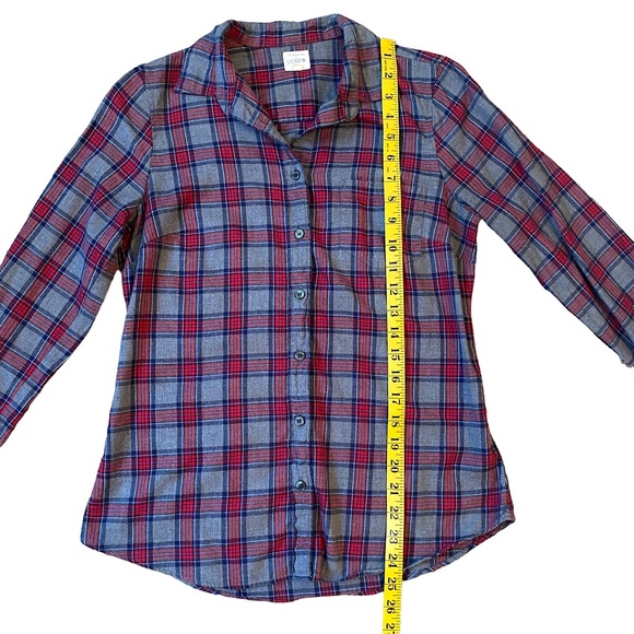J. CREW  | THE PERFECT SHIRT PLAID BUTTON DOWN  SZ PS - Picture 13 of 16